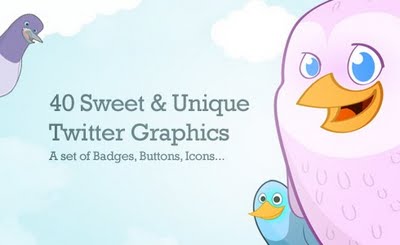 40 cute free twitter icons