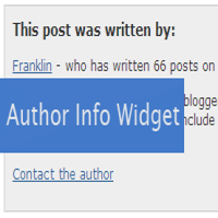 Author Information Widget for Blogger