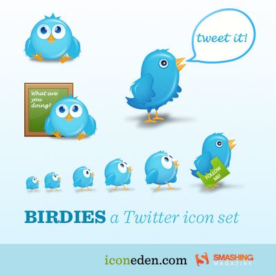 birdies cute twitter icons