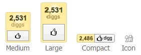 all digg buttons screenshot
