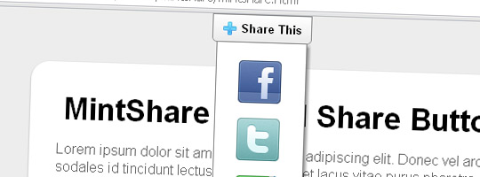 MintShare Classic Social Share Button