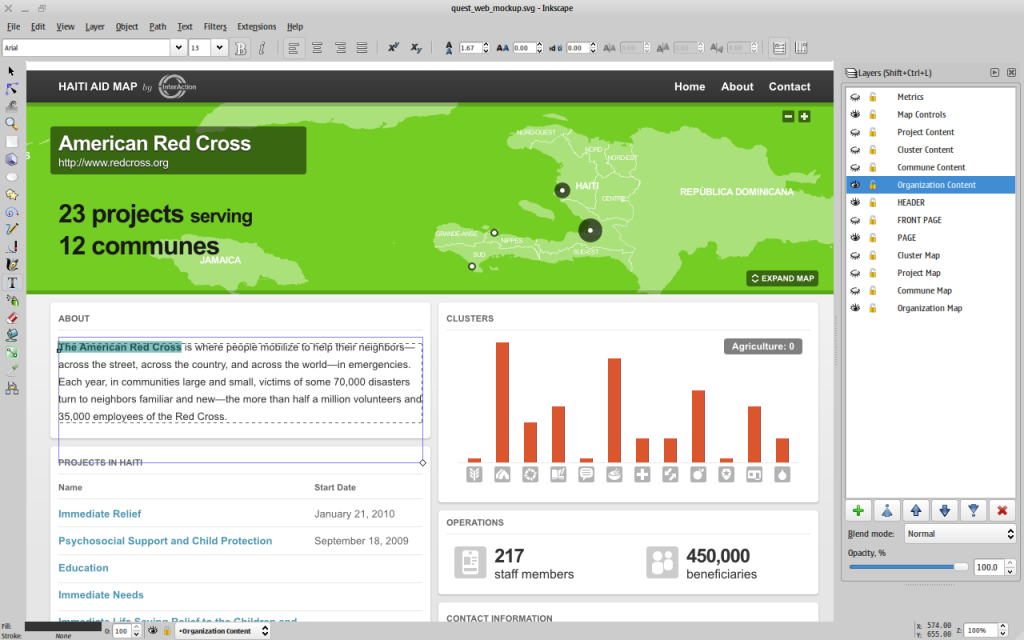 inkscape - Infographic tool