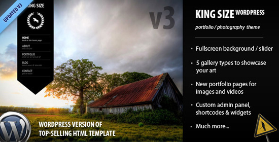 king size wordpress theme