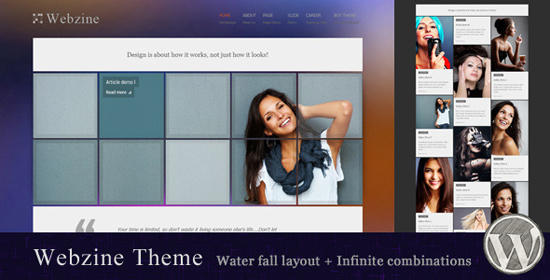 webzine photography theme