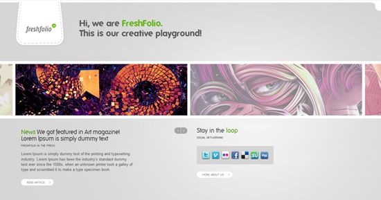 freshfolio wordpress theme