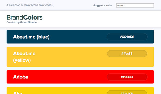 Brand Color Codes »