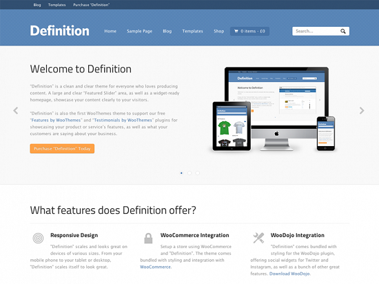 definition1 theme screenshot