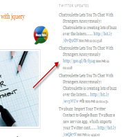 twitter-updates for blogger