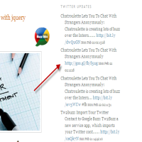 twitter-updates for blogger