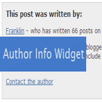author widget for blogger