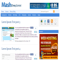 mash blogger template