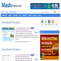 mash blogger template