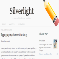 silverlight blogger template