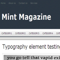 mintmag blogger template