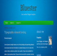 bluester blogger template