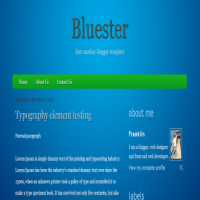 bluester blogger template