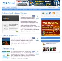 mash 2 blogger template