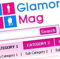 Glamor-Mag blogger template