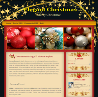 elegant-christmas blogger template