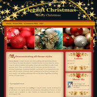 elegant-christmas blogger template