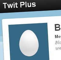 twit-plus blogger template