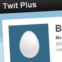 twit-plus blogger template