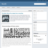 Quanik Blogger Template