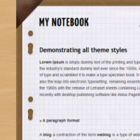 my notebook blogger template