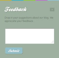 feedback form for blogger
