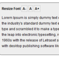 instant font resize