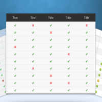 create comparison table