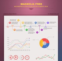 magnolia free psd inforgraphic template - download