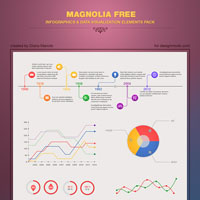 magnolia free psd inforgraphic template - download