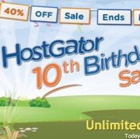 hostgator birthday sale - 40% discount