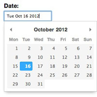 pikaday javascript datepicker